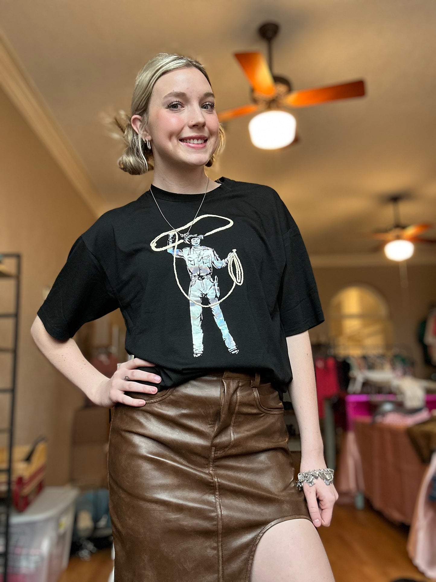 Hologrphic Roper Graphic Tee