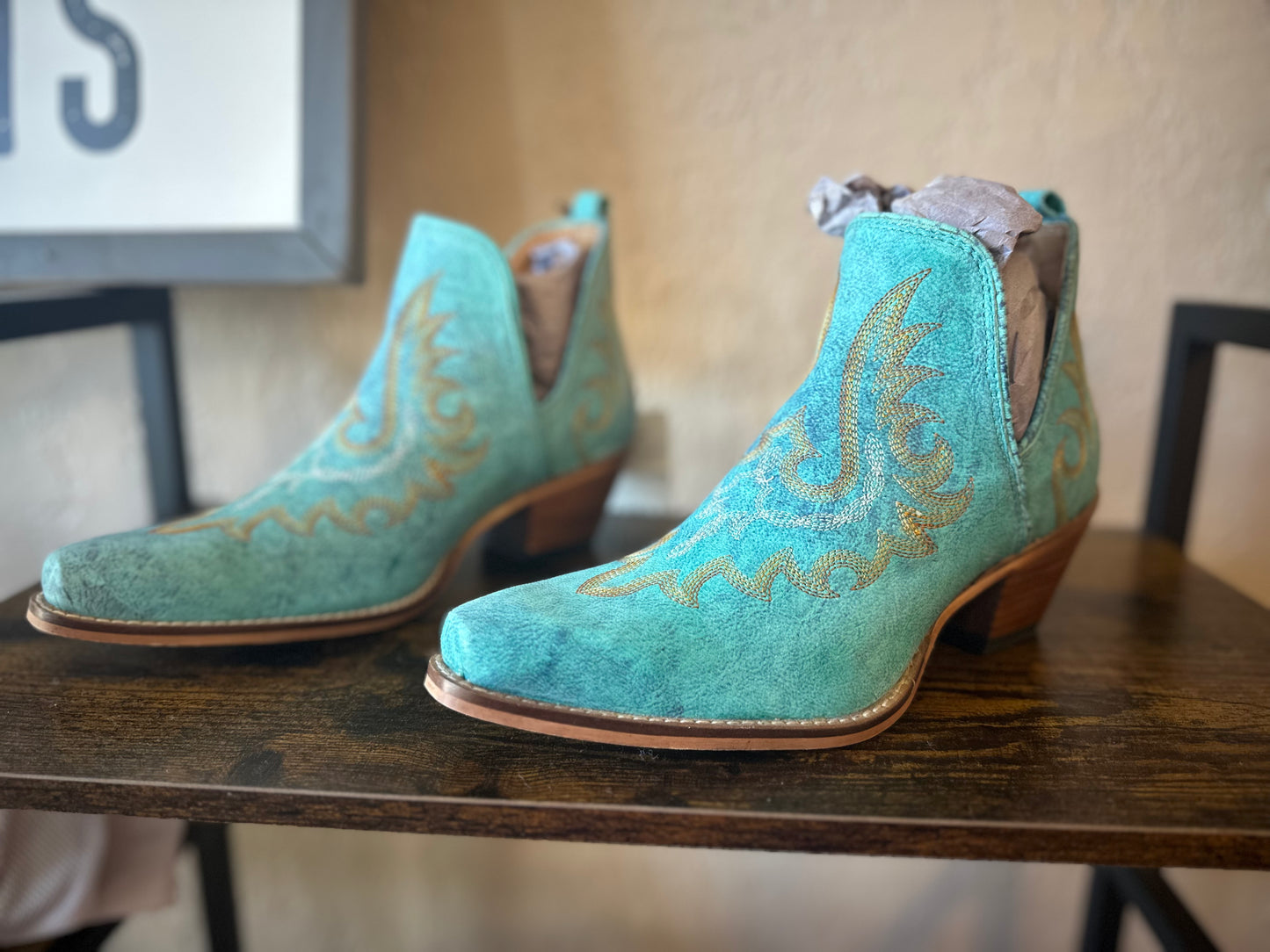 Western Leather Booties