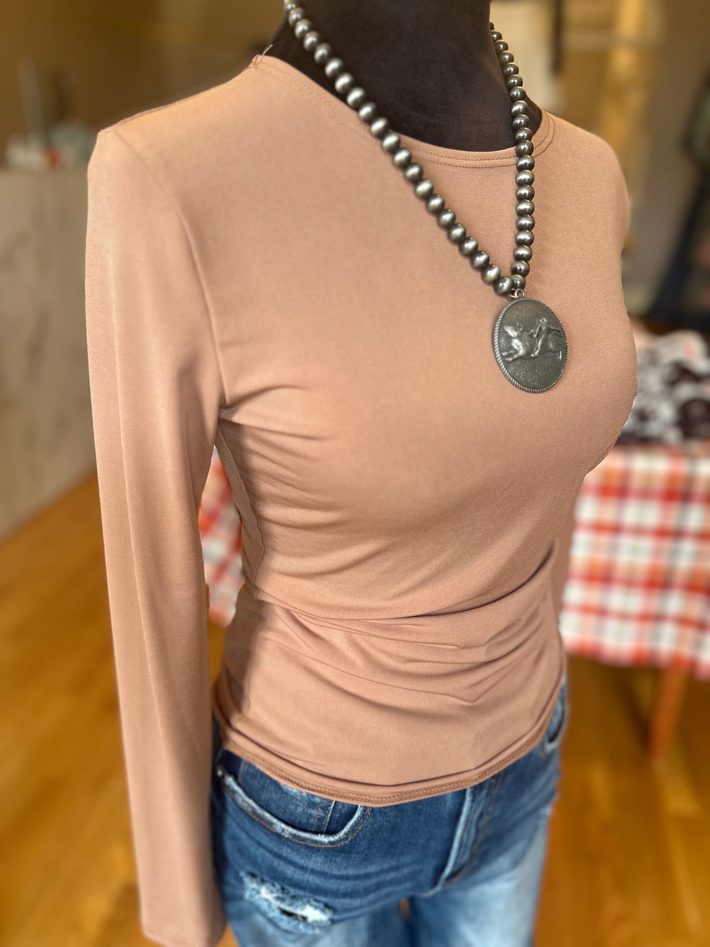 Mocha Long SLeeve Top