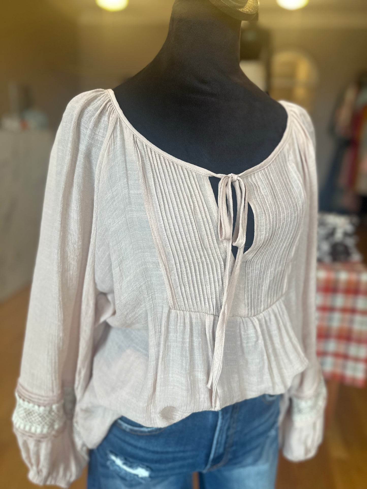 Long Sleeve Rose Blouse