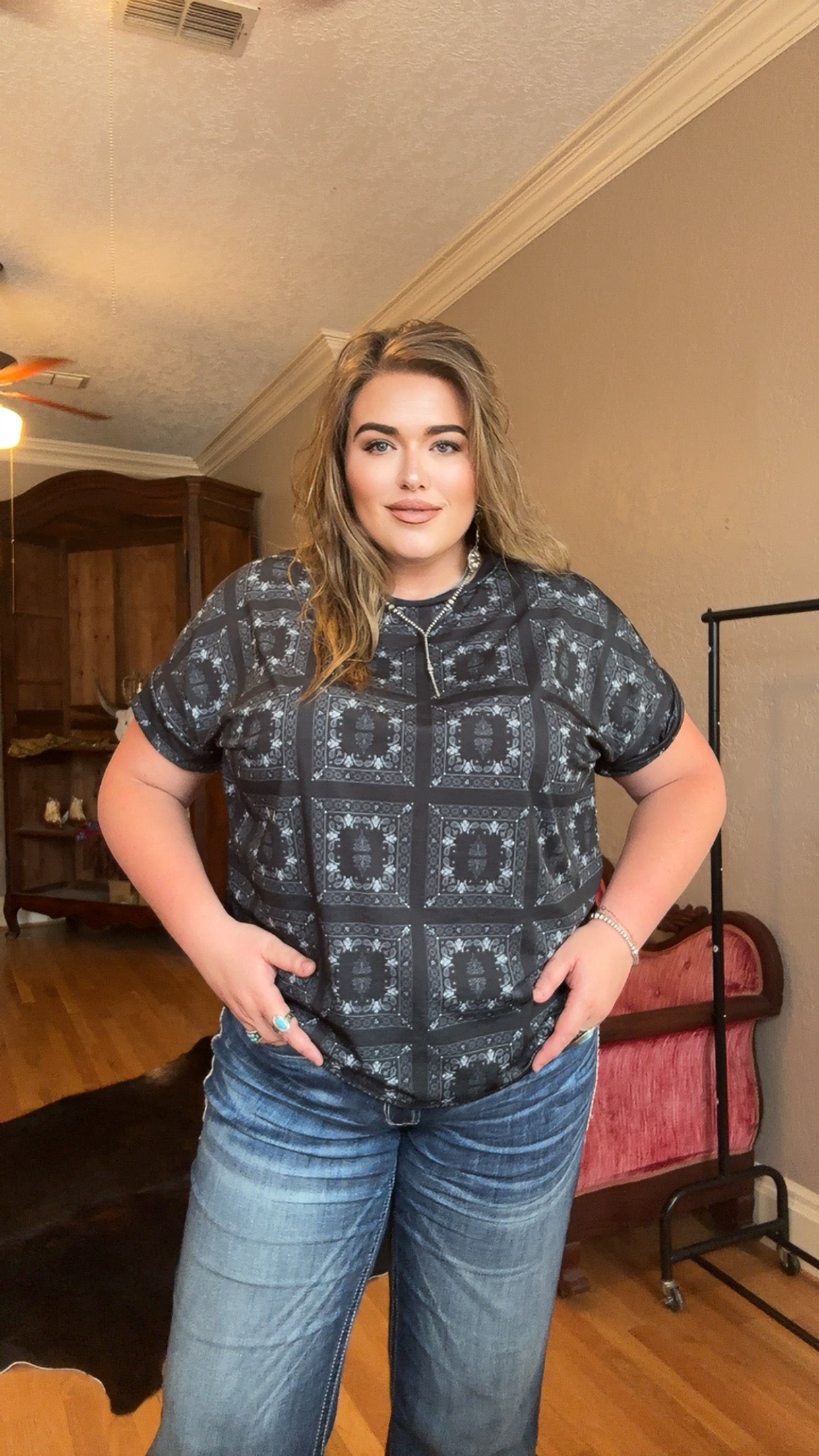 Western Bandanna Top