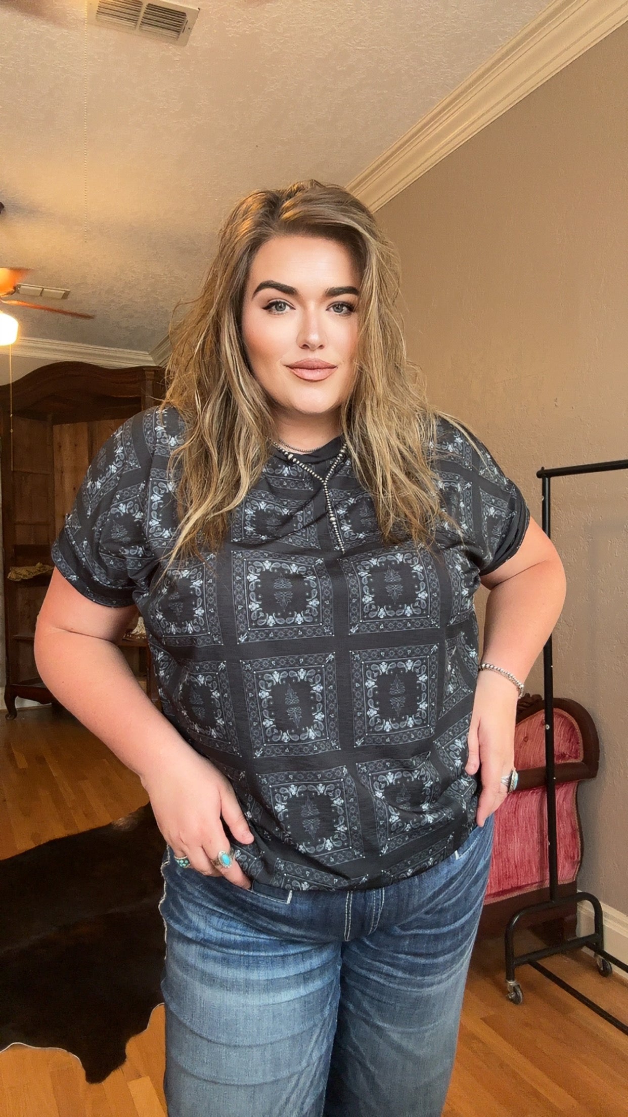 Western Bandanna Top