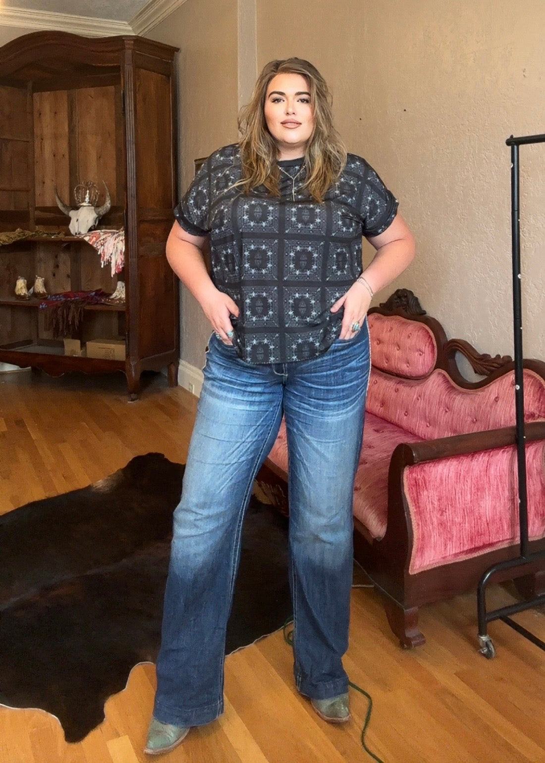 Western Bandanna Top
