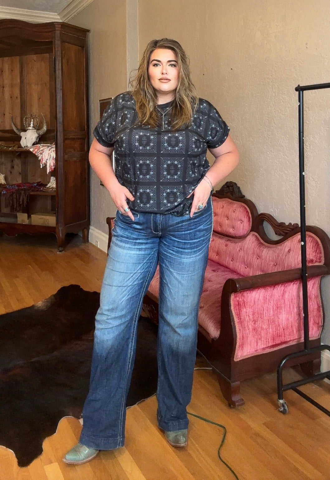 Western Bandanna Top