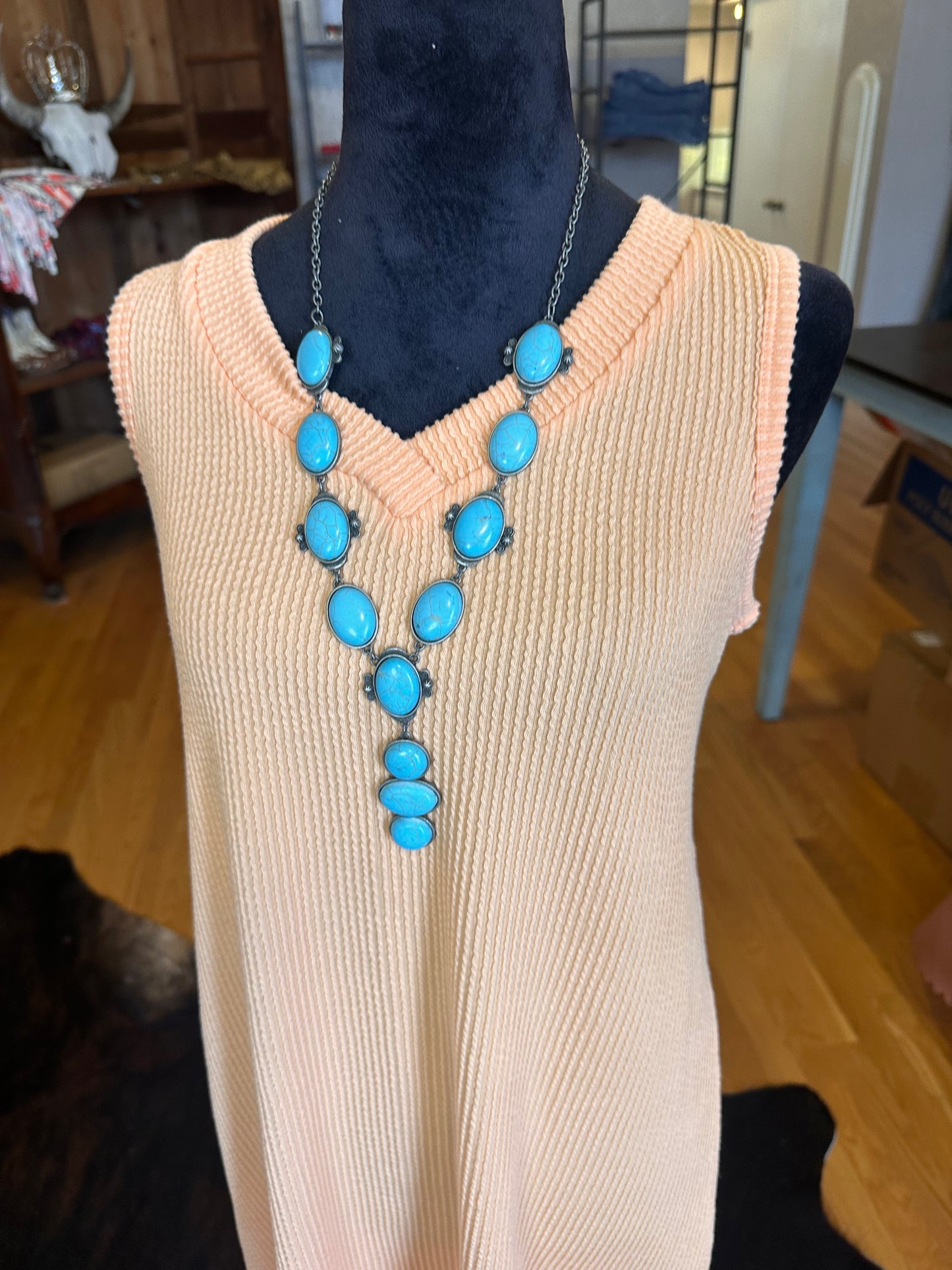 Ribbed V-Neck Tank Dress