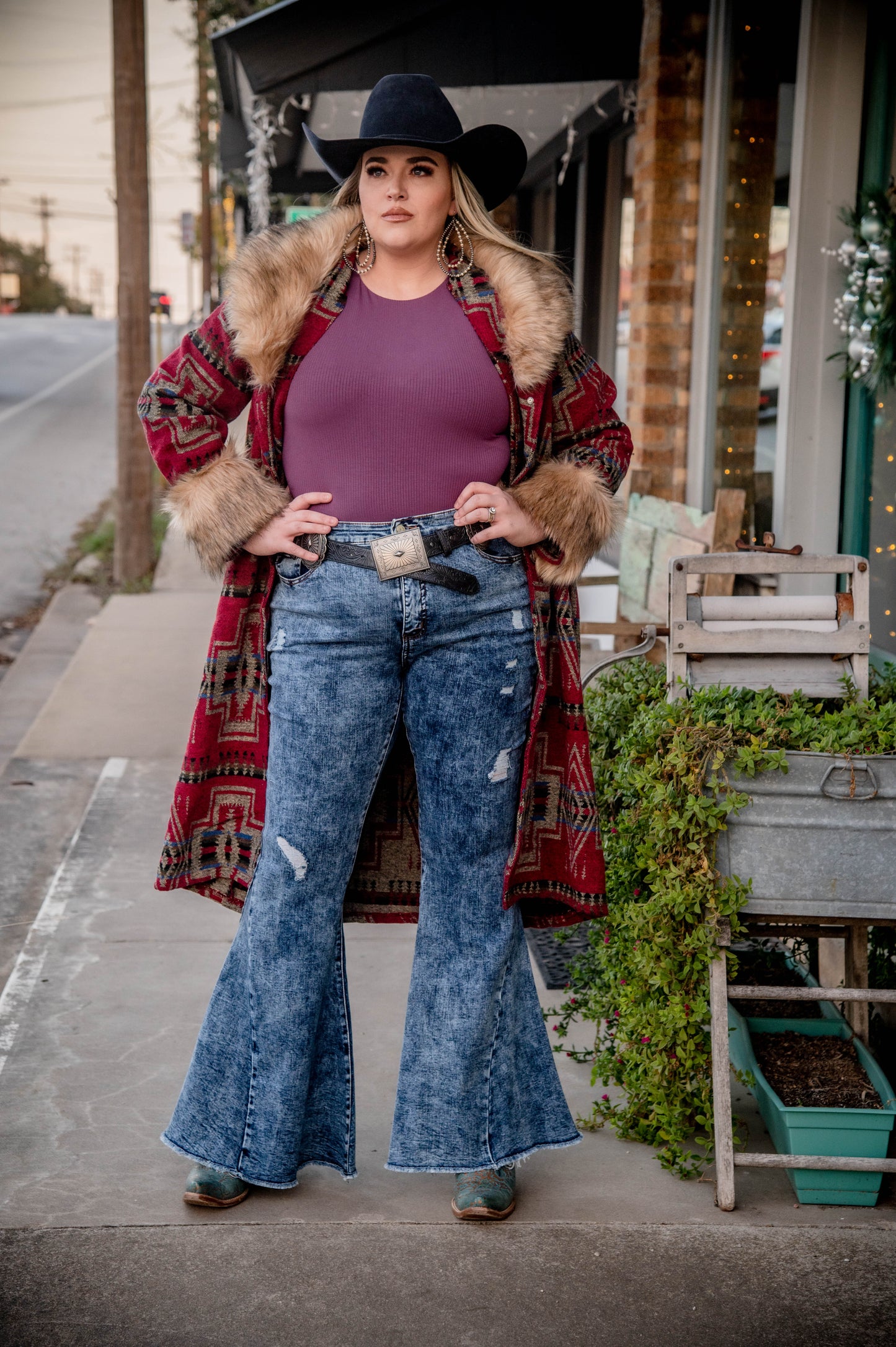 Acid Wash Bell Bottoms (Plus)