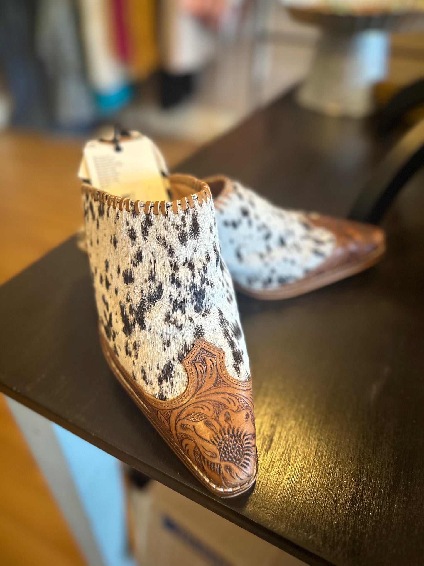 Cowhide Mules Shoes
