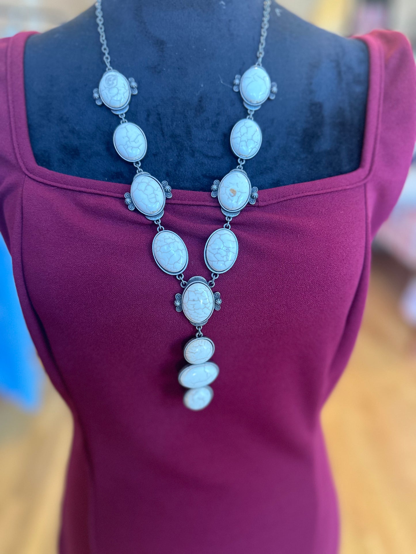 White Drop Necklace