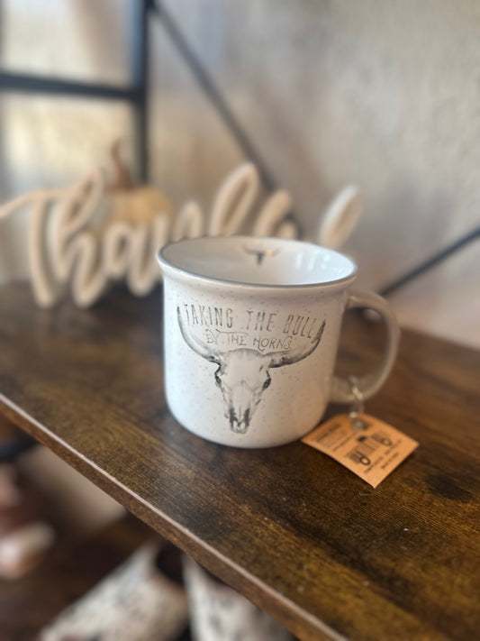 Taking The Bull By The Horns Coffee Mug