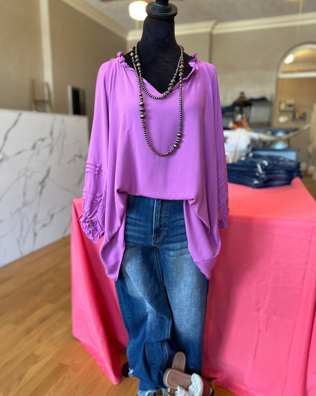 Spring Orchid Blouse(PLUS)