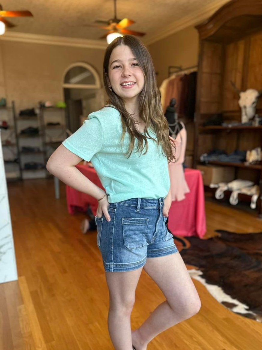 Mint Short Sleeve Top