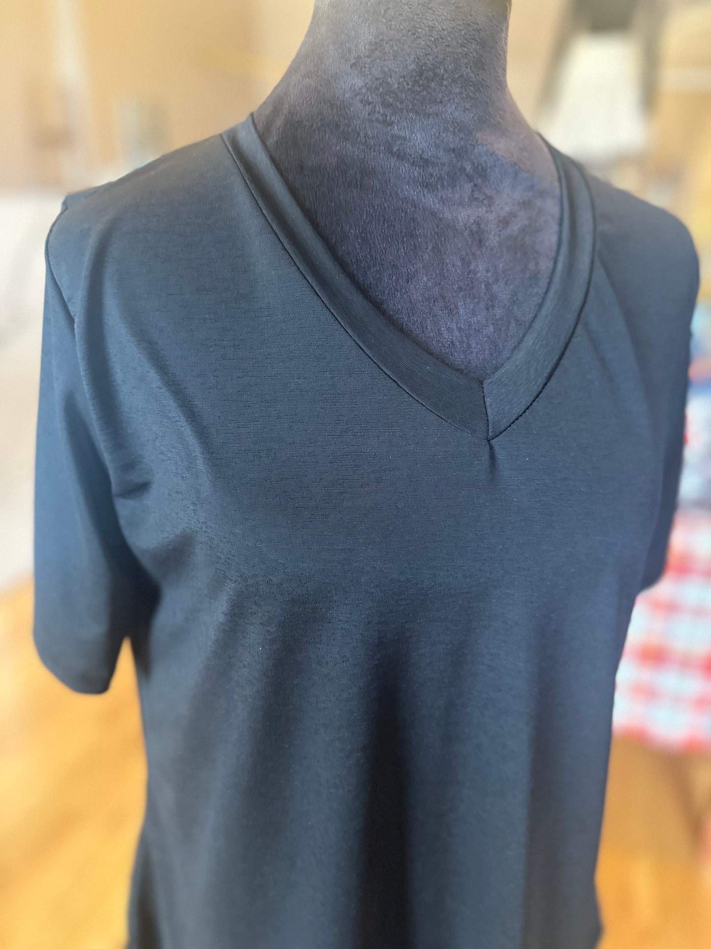 Black V Neck T-Shirt