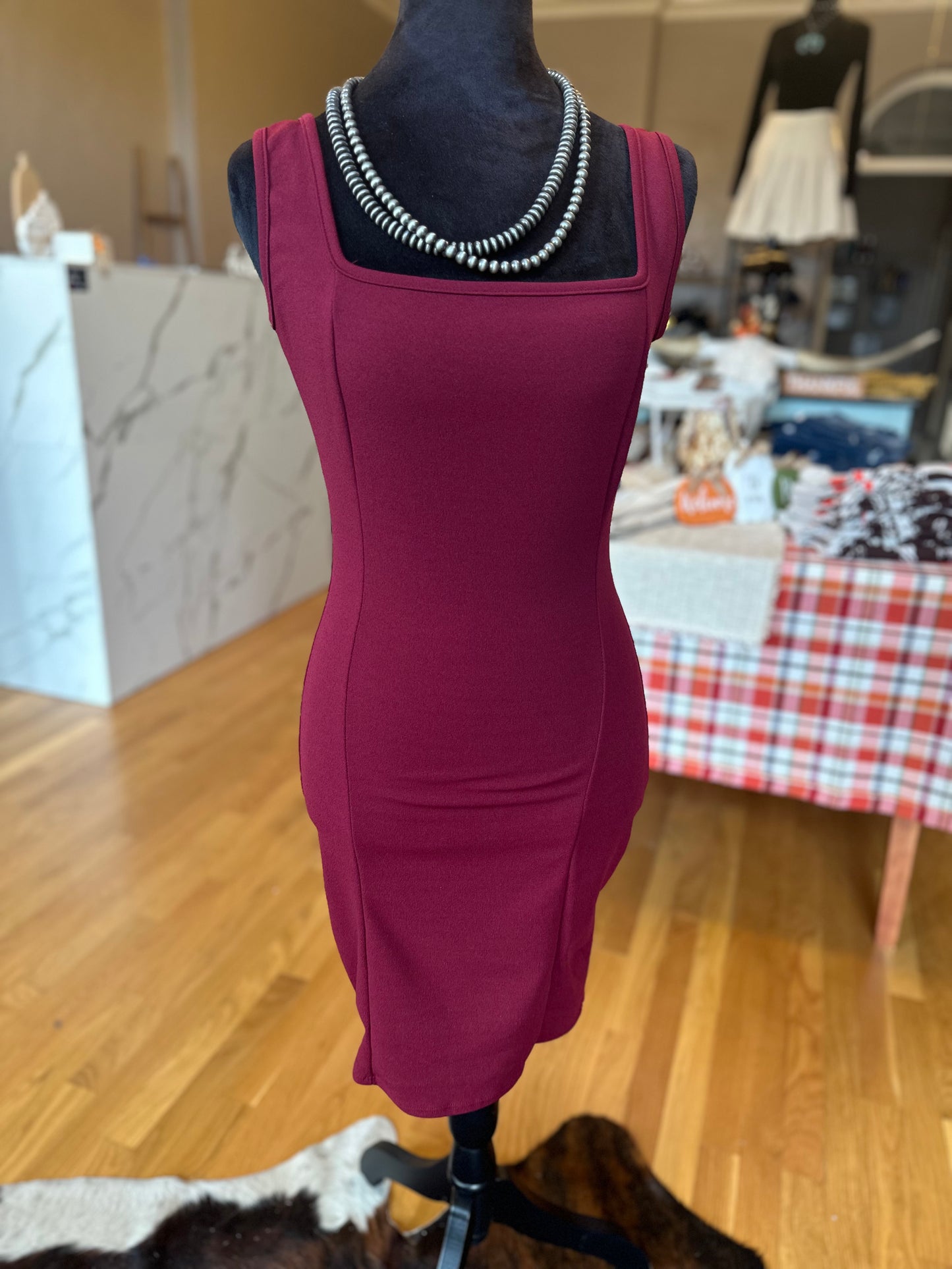 Wine Corset Dress