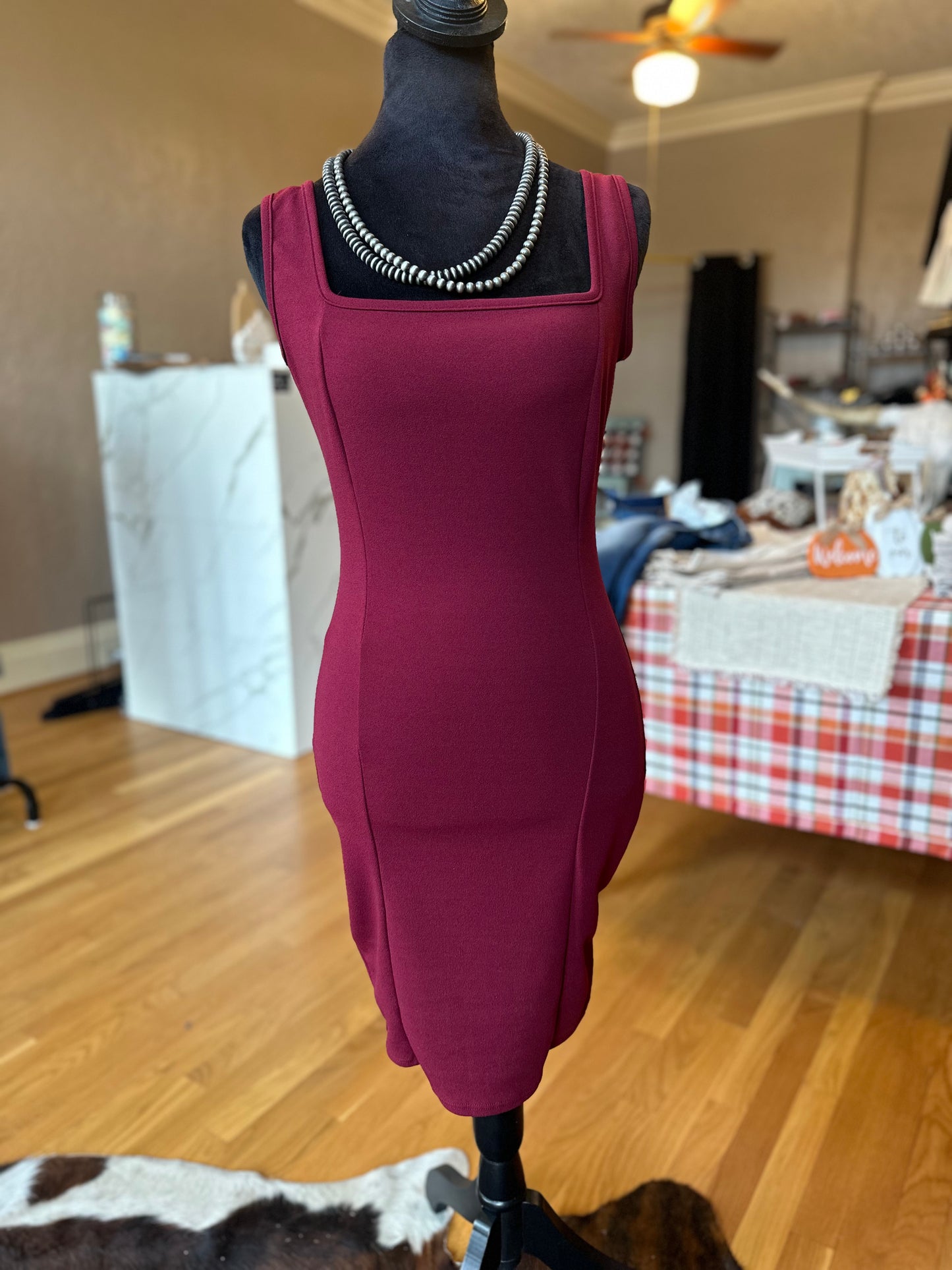 Wine Corset Dress