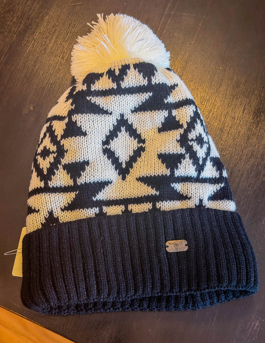 Black / Ivory Beanie