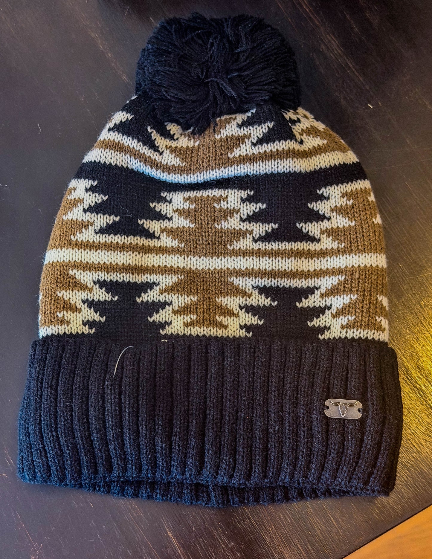 Brown / Cream Beanie