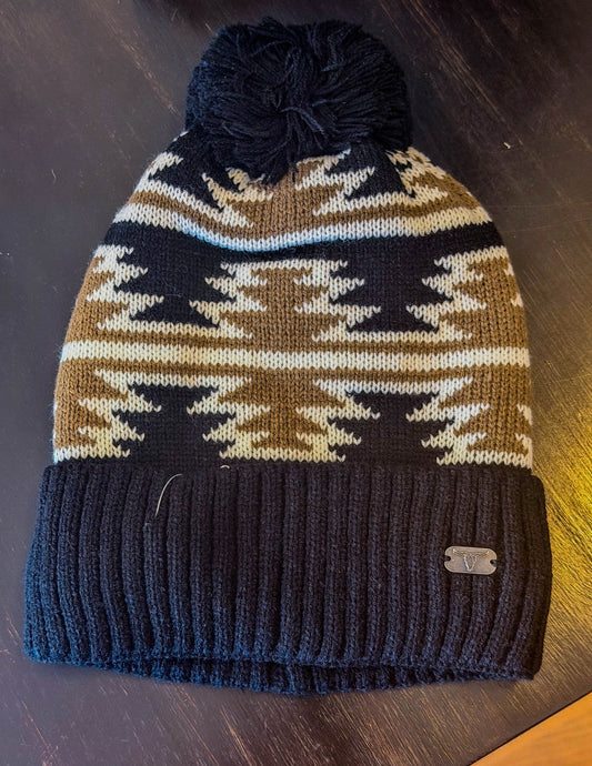 Brown / Cream Beanie