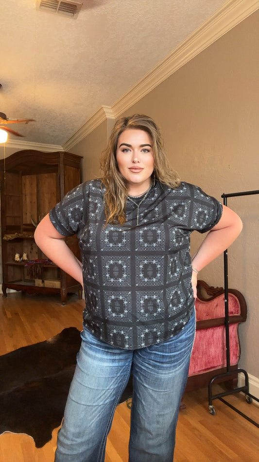Western Bandanna Top