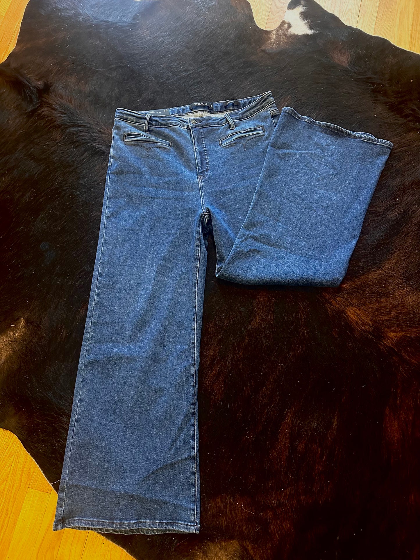 Dark Wash Front Pocket Jeans
