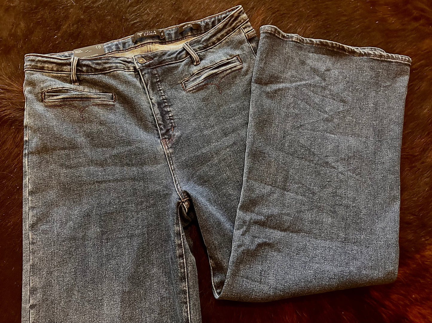 Dark Wash Front Pocket Jeans